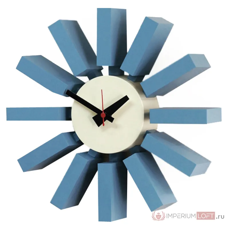 Часы George Nelson Block Clock Blue от ImperiumLoft