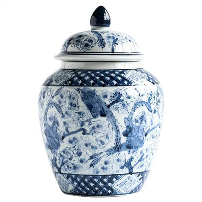 Китайская чайная ваза Blue birds от ImperiumLoft