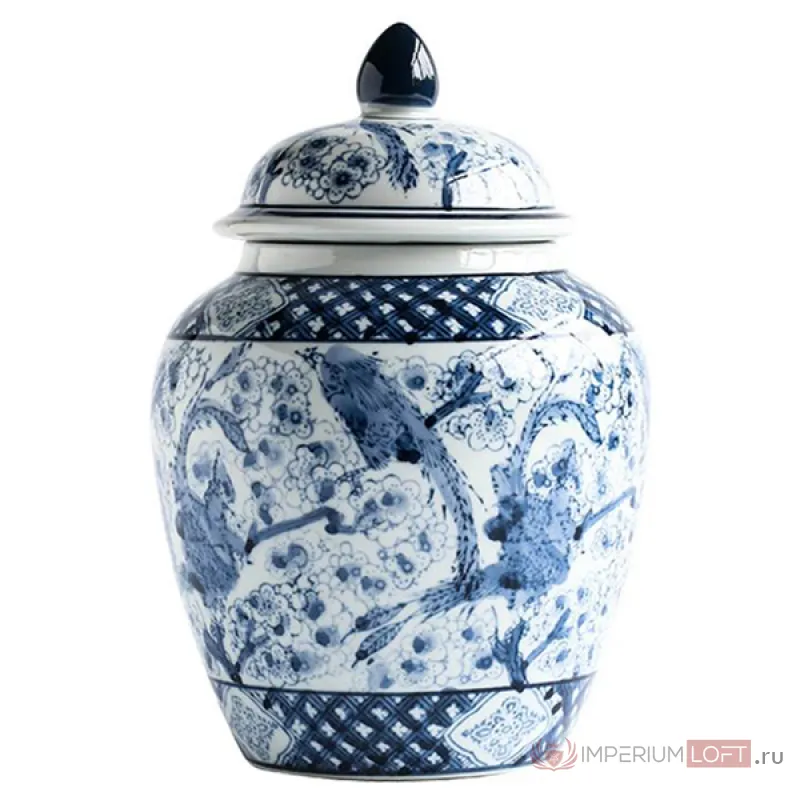 Китайская чайная ваза Blue birds от ImperiumLoft