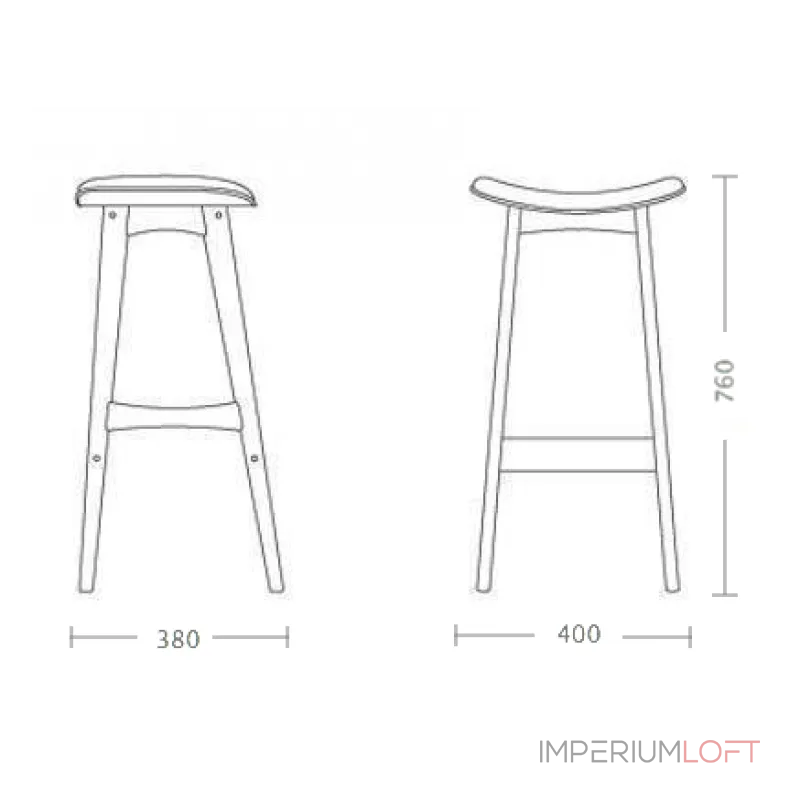 Стул Johannes Andersen Allegra Bar Stool