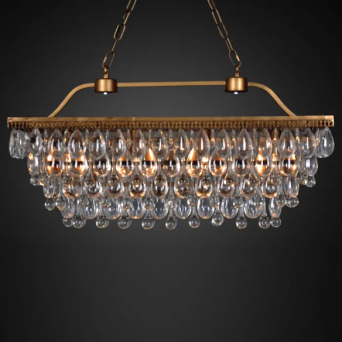 Люстра Clarissa Glass Drop Quadro от ImperiumLoft