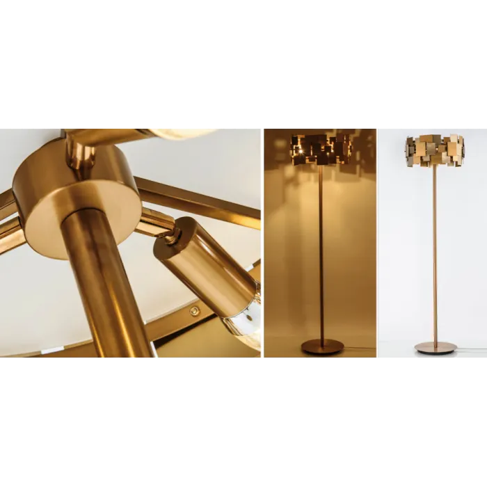 Торшер Gold Plate Floor Lamp от ImperiumLoft