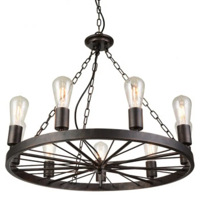 Подвесной светильник Loft Wheel Pendant 9 от ImperiumLoft