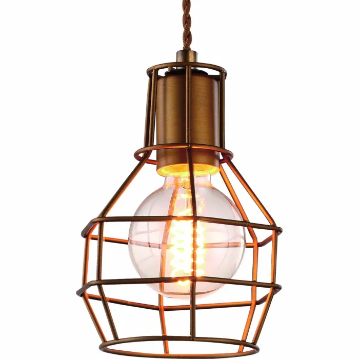 Подвесной светильник Loft Wire Cage Pendant Brown от ImperiumLoft