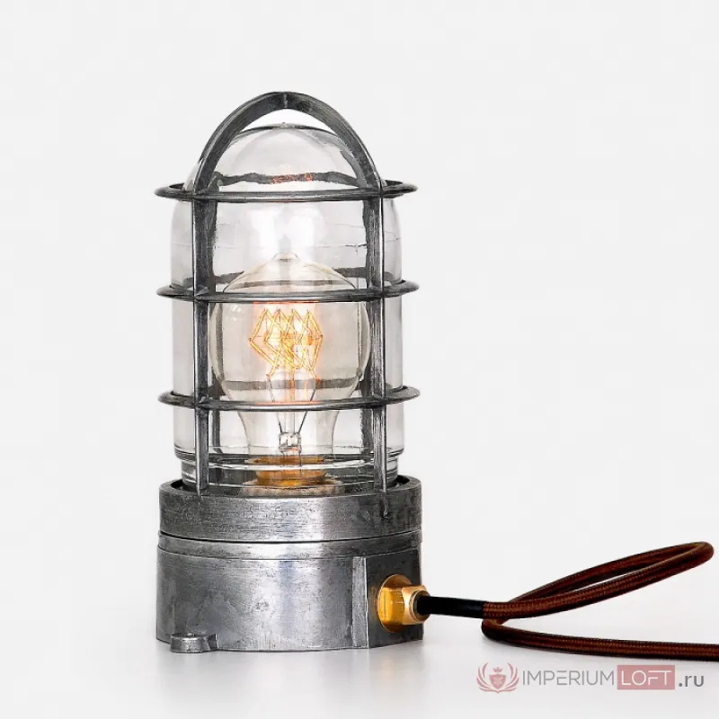 Настольная лампа Steampunk Cage Glass Edison Table lamp от ImperiumLoft