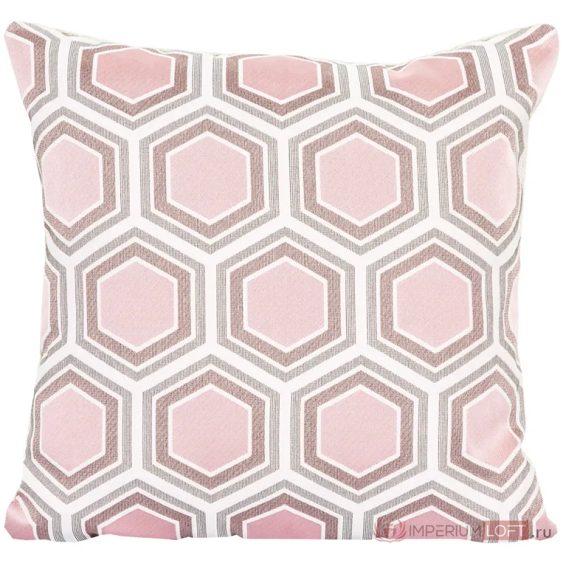 Подушка Hexagon Pink Geometry от ImperiumLoft