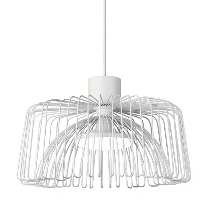 Подвесной светильник Cage Wire Color Pendant White от ImperiumLoft