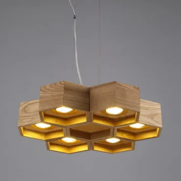 Люстра Honeycomb 6 Loft Wooden Ecolight от ImperiumLoft