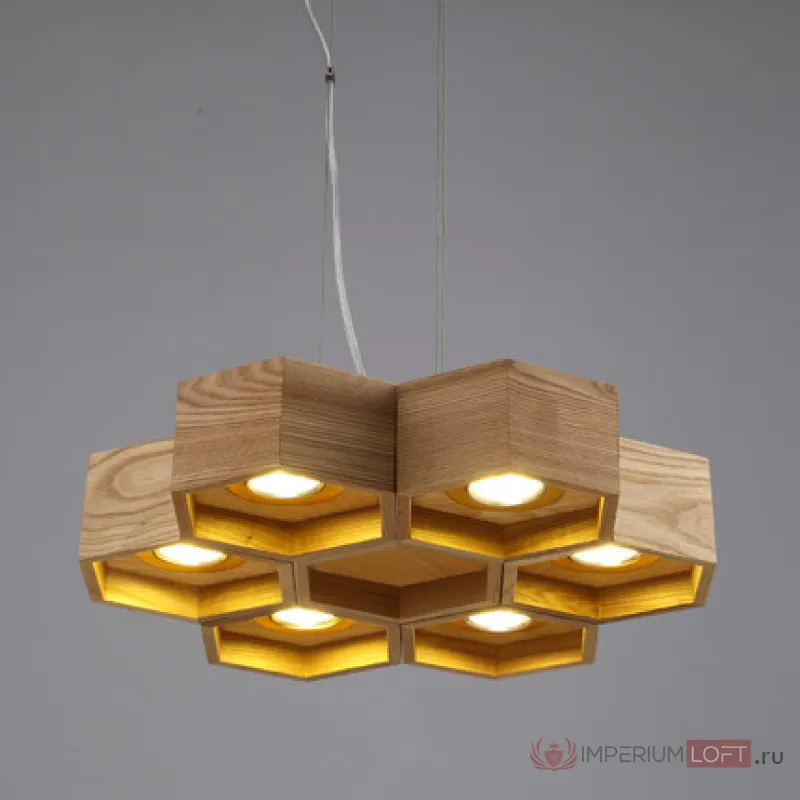 Люстра Honeycomb 6 Loft Wooden Ecolight от ImperiumLoft