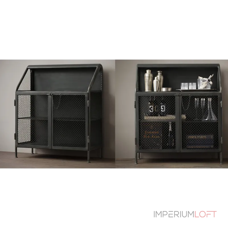 Бар Vintage French Factory Bar Cart от ImperiumLoft Бар Vintage French Factory Bar Cart от ImperiumLoft