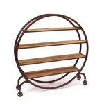 Стеллаж Industrial Metal Round Bookshelf от ImperiumLoft