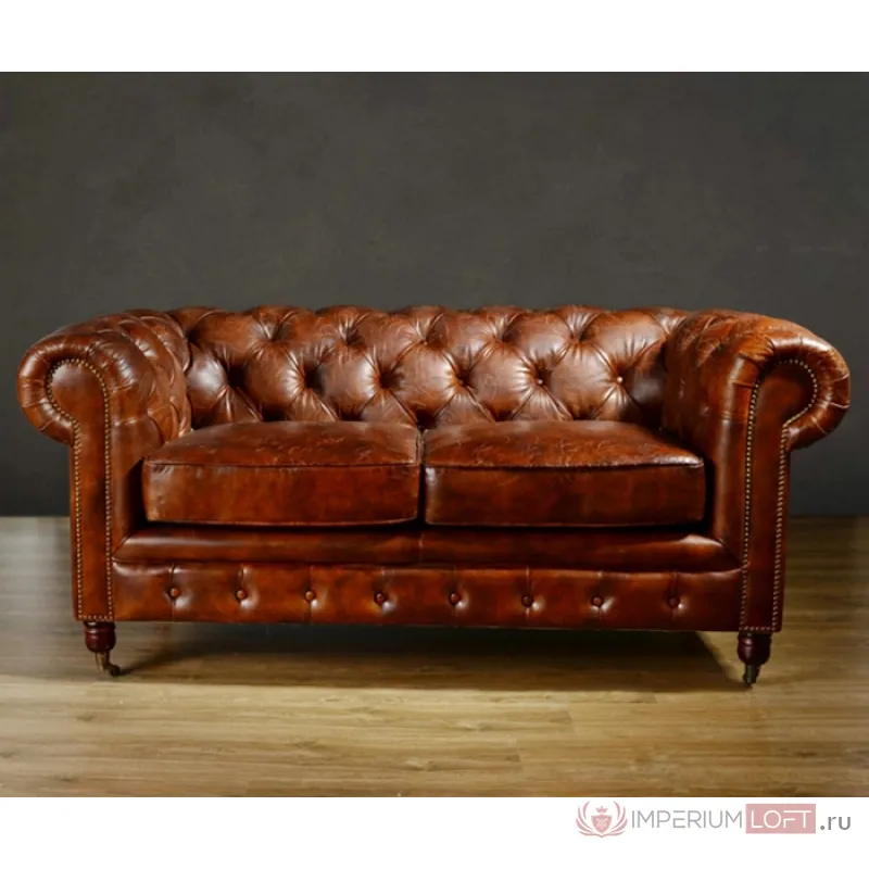 Диван Chesterfield Rebel Sofa Leather Brown 170 от ImperiumLoft
