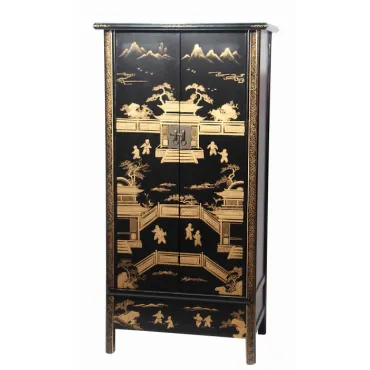 Китайский шкаф Black Gold Cabinet