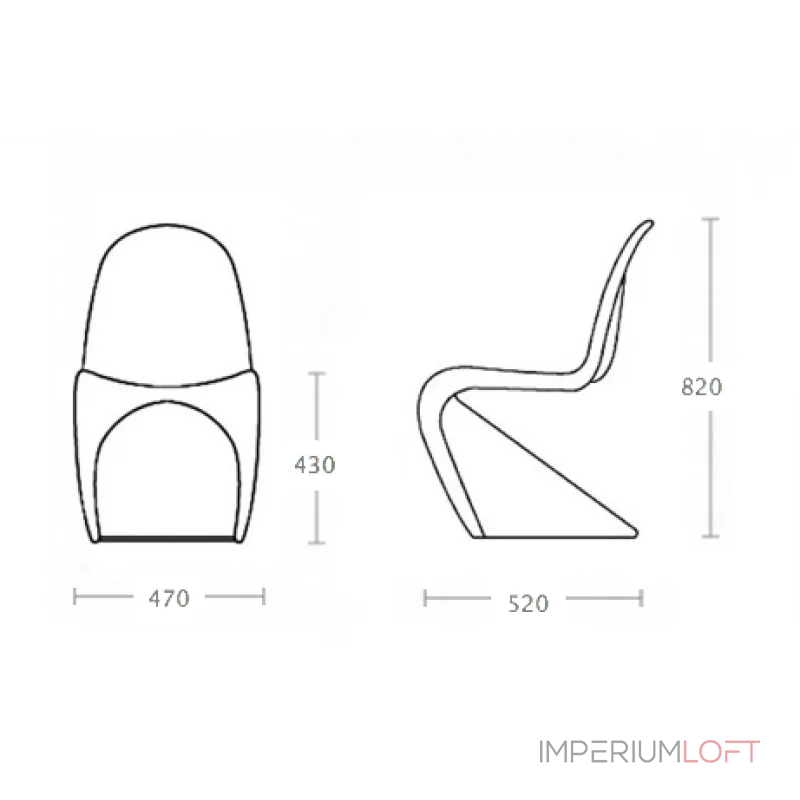 Стул Panton от LaLume от ImperiumLoft Стул Panton от LaLume от ImperiumLoft
