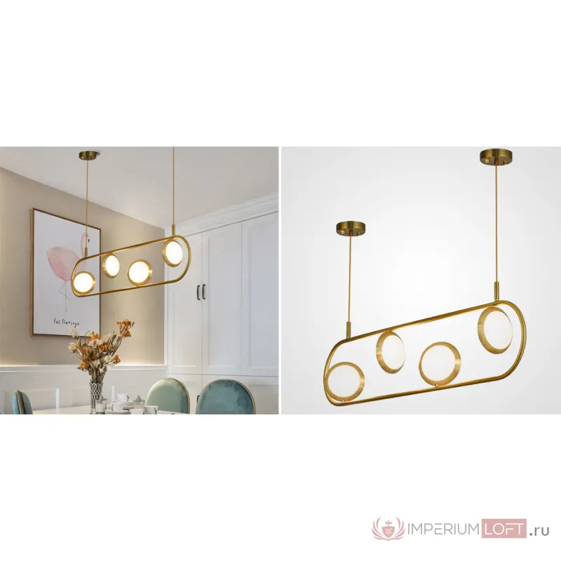 Люстра HOOP LED LONG от ImperiumLoft