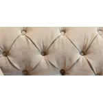 Диван велюровый бежевый трехместный Button Beige от ImperiumLoft