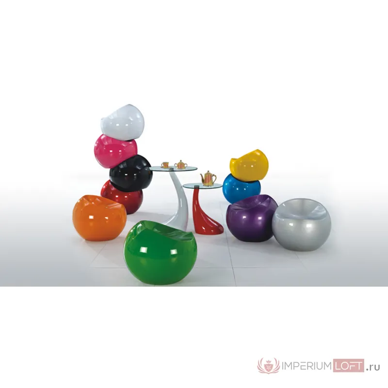 Большой табурет Finn Stone Ball Chair от ImperiumLoft