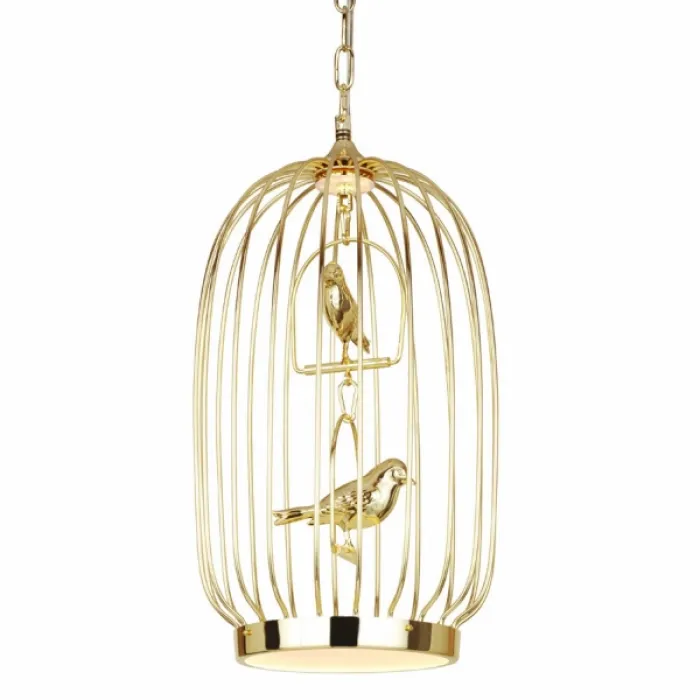 Люстра Birdcage Chandelier Two Gold от ImperiumLoft