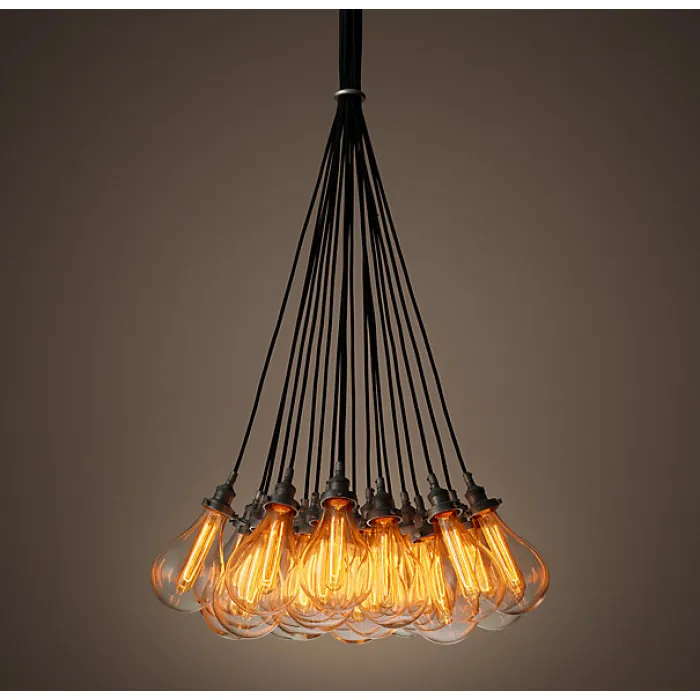 Подвесной светильник Glass Teardrop Pear 19 от ImperiumLoft