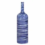 Ваза blue & white ornament Striped Bottle от ImperiumLoft