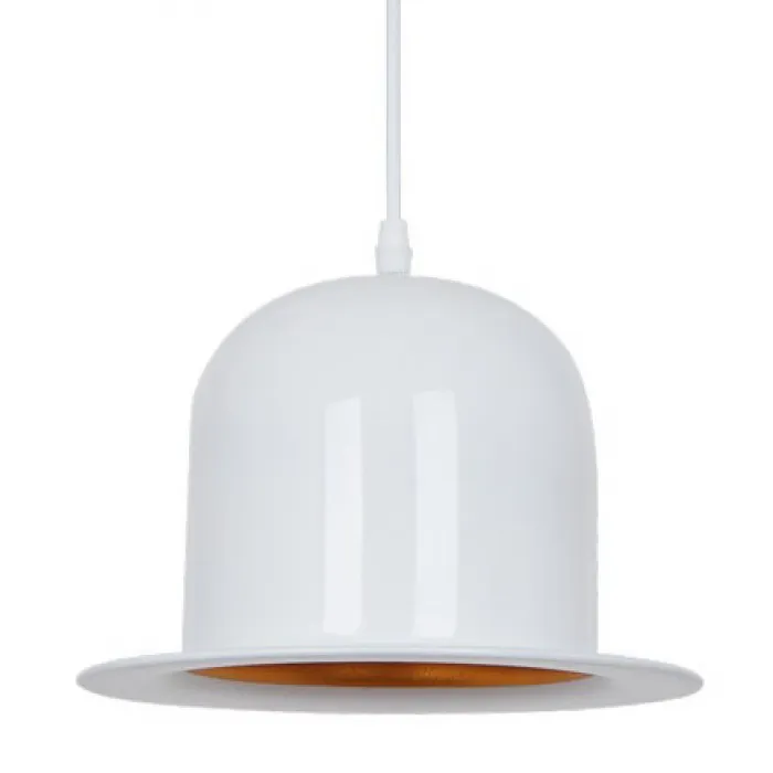 Подвесной светильник Pendant Lamp Banker Bowler Hat White II от ImperiumLoft
