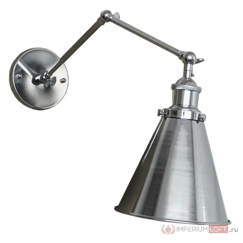 Бра 20th c Library Single Sconce Silver II от ImperiumLoft