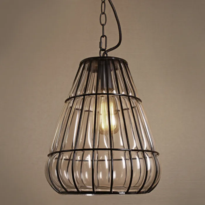 Подвесной светильник Metal Mesh and Glass Pendant III от ImperiumLoft