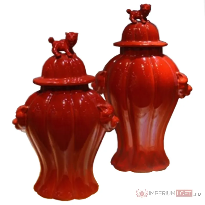 Китайская чайная ваза Red Lion от ImperiumLoft