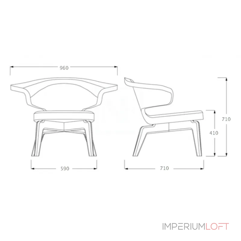 Кресло Munich Lounge Chair Кресло Munich Lounge Chair