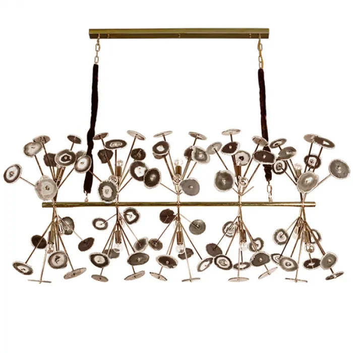 Люстра Burst Chandelier Natural Agate Line от ImperiumLoft