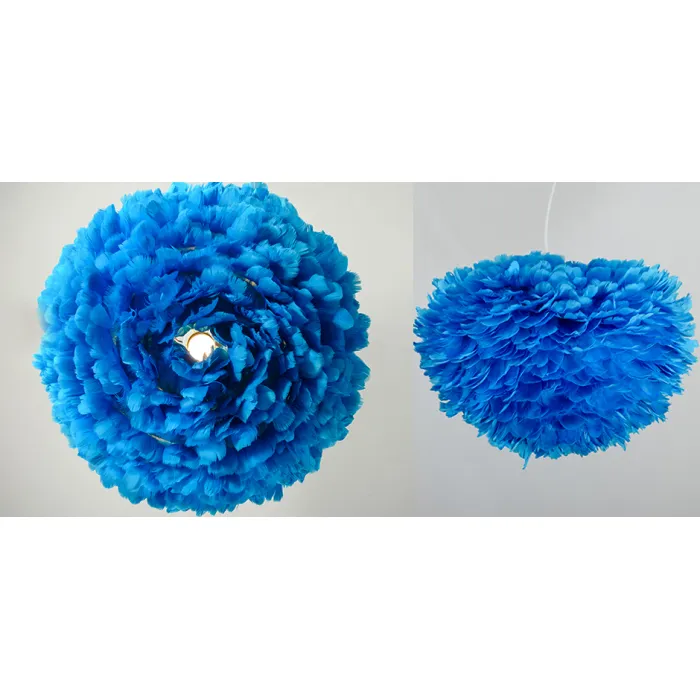 Люстра из перьев Plumage Blue от ImperiumLoft