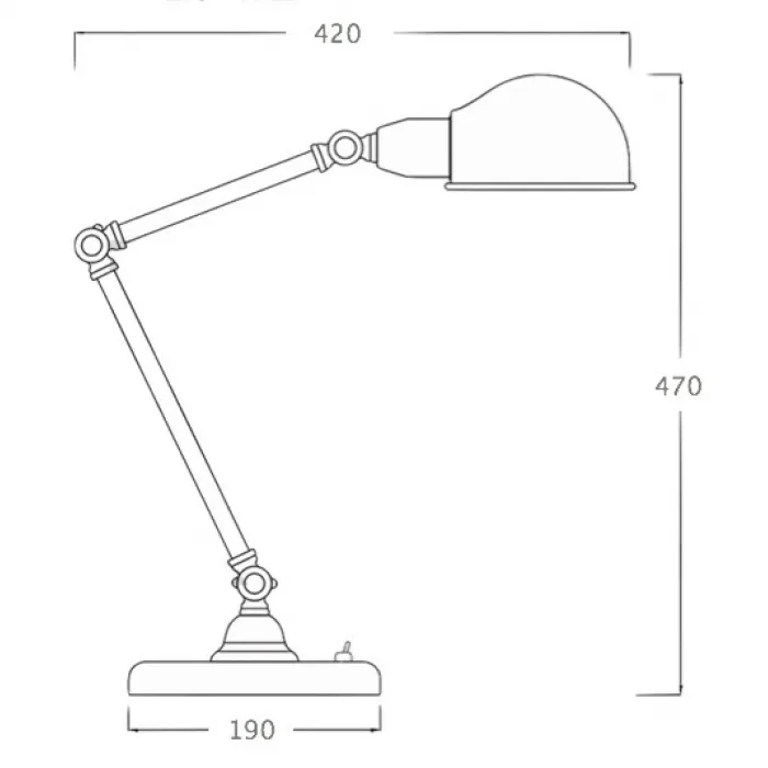 Настольная лампа Vintage Loft Table Lamp от ImperiumLoft