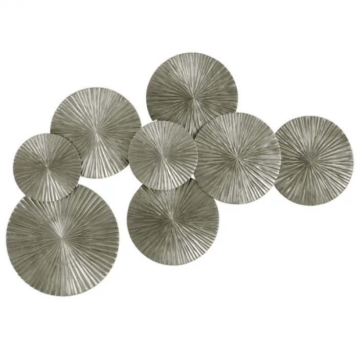 Арт-объект Apollo Silver Wall Plaque Disc от ImperiumLoft