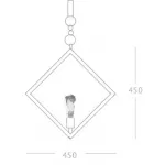 Подвесной светильник Romb Loft Rope Light от ImperiumLoft