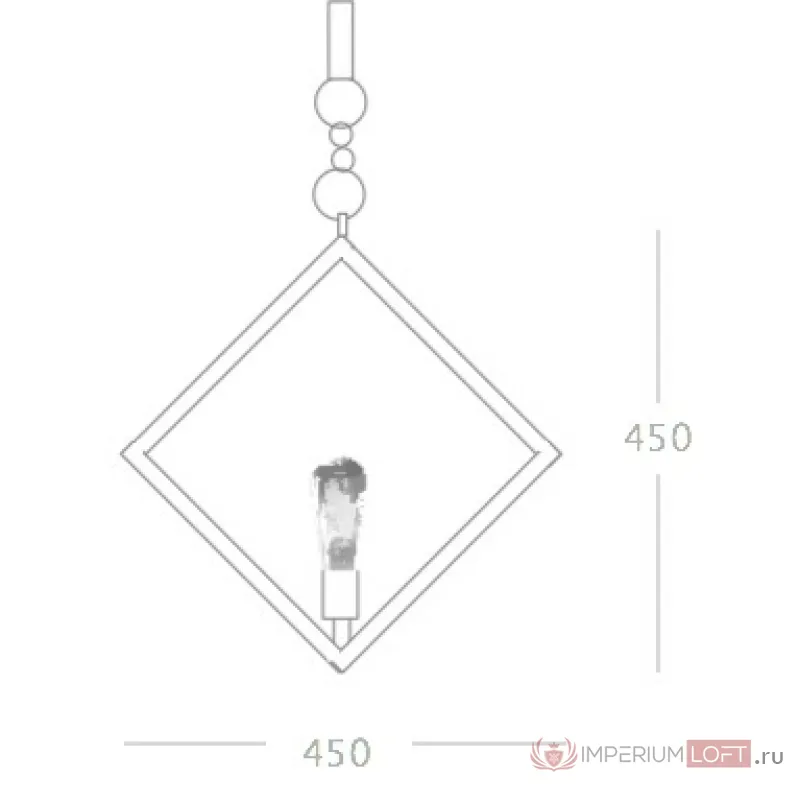 Подвесной светильник Romb Loft Rope Light от ImperiumLoft