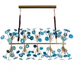 Люстра Agate Burst Chandelier Blue Line от ImperiumLoft