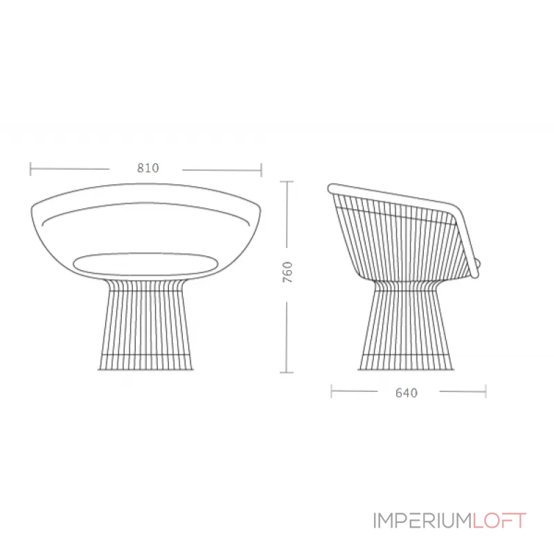 Кресло Platner lounge