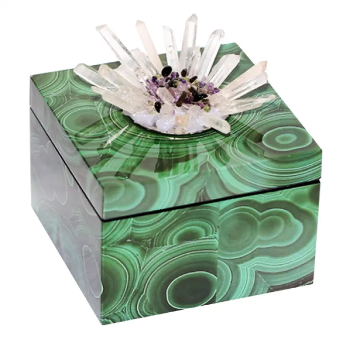 Шкатулка stone Flower Malachite от ImperiumLoft