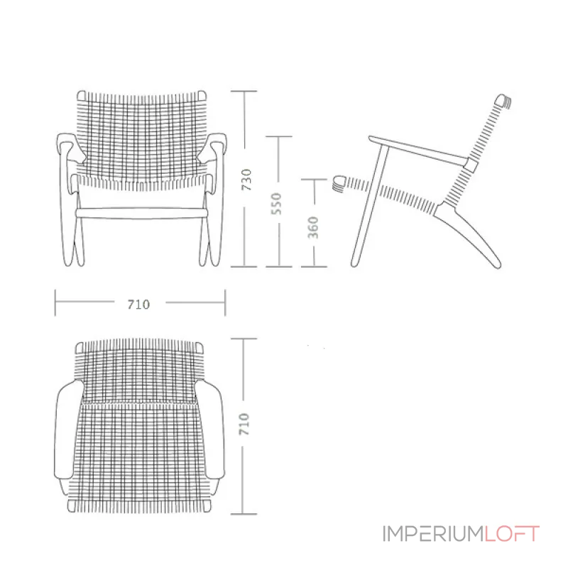 Кресло Hans Wegner CH25 designed by Hans J.Wegner in 1950 Кресло Hans Wegner CH25 designed by Hans J.Wegner in 1950