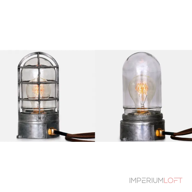 Настольная лампа Steampunk Cage Glass Edison Table lamp от ImperiumLoft Настольная лампа Steampunk Cage Glass Edison Table lamp от ImperiumLoft
