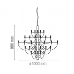 Люстра Flos 2097 50 holder Chrome by Gino Sarfatti от ImperiumLoft