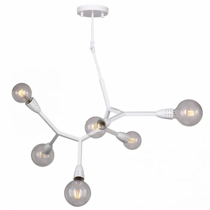Люстра Polygon Chandelier 6 White от ImperiumLoft