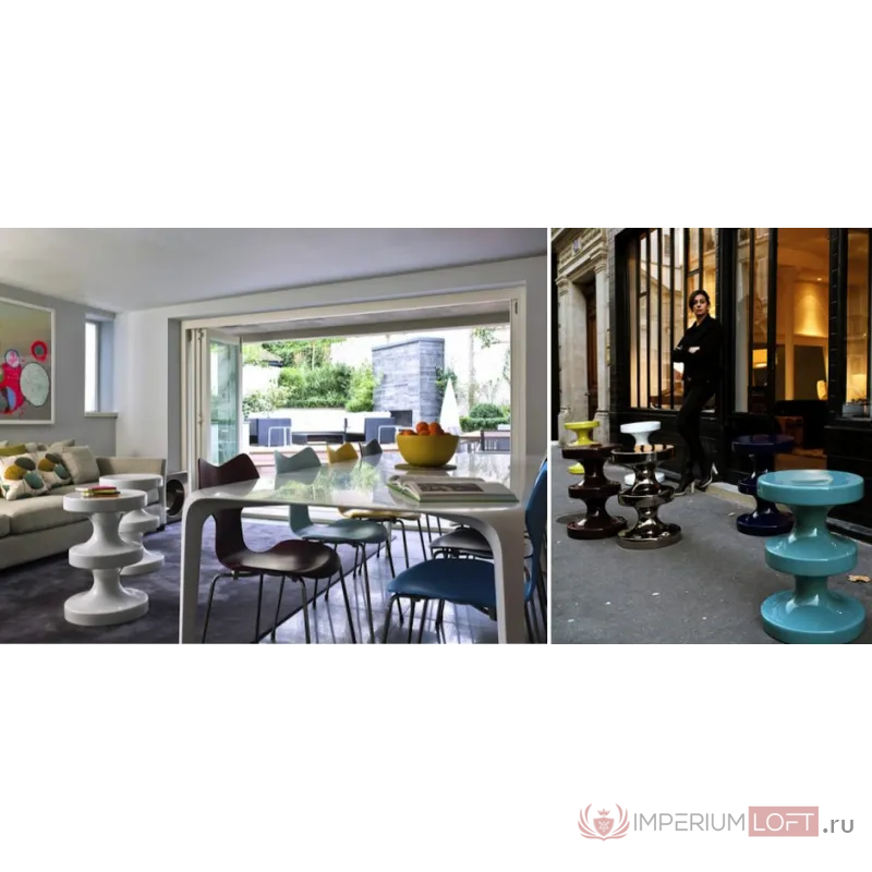 Керамический табурет INDIA MAHDAVI Bishop Stool от ImperiumLoft