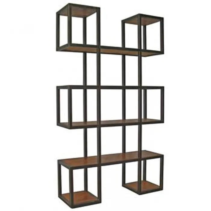 Стеллаж Industrial Loft Metal Wood Block от ImperiumLoft