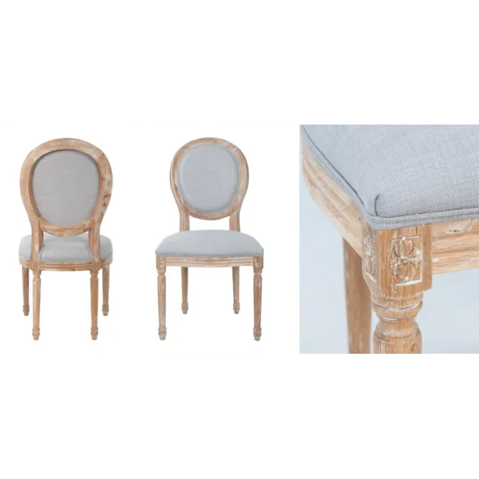 Стул French chairs Provence Light grey Chair от ImperiumLoft