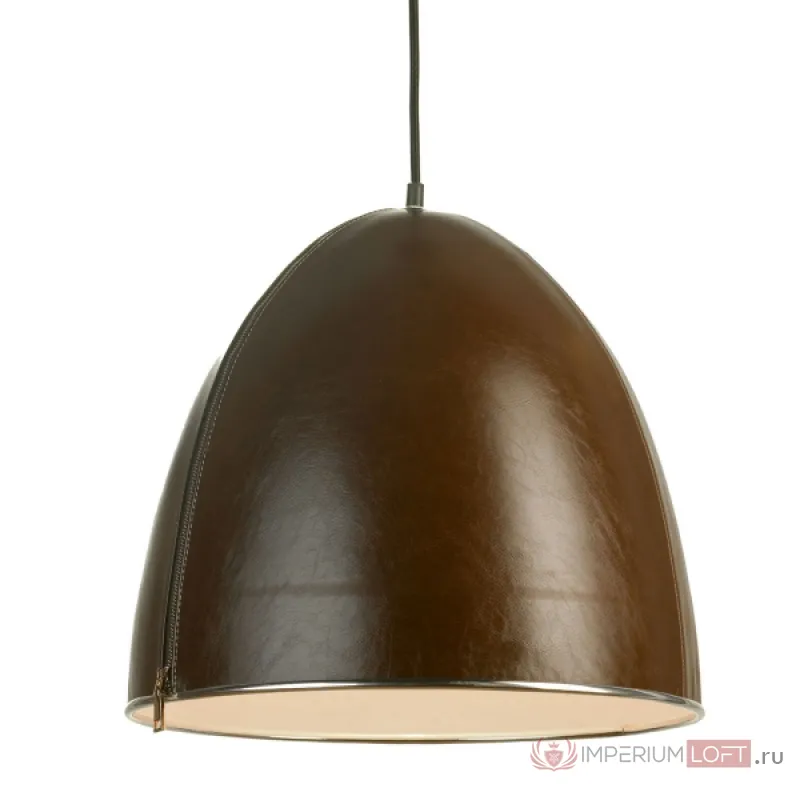 Подвесной светильник Leather Cone Brown Pendant от ImperiumLoft