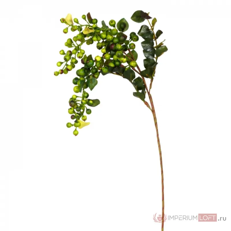 Декоративный искусственный цветок Branch Green Berries от ImperiumLoft