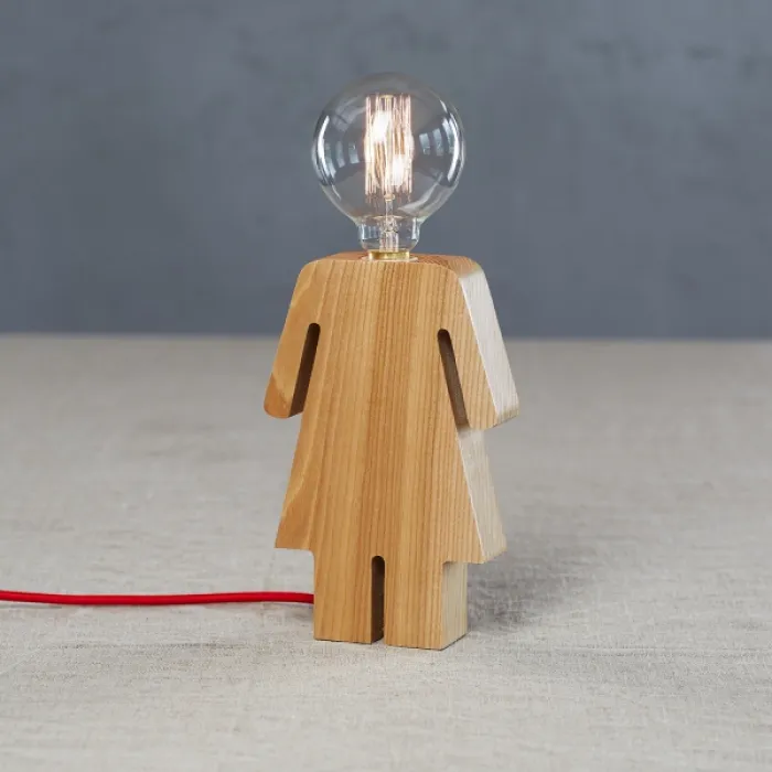 Настольная лампа Wooden Girl от ImperiumLoft