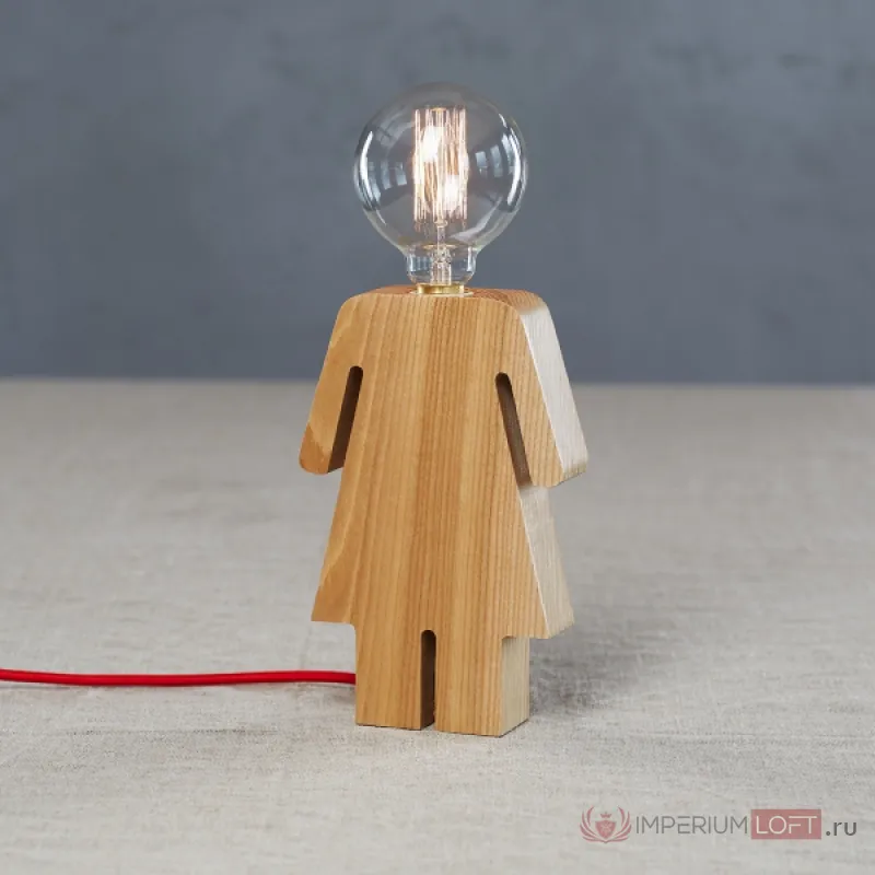 Настольная лампа Wooden Girl от ImperiumLoft