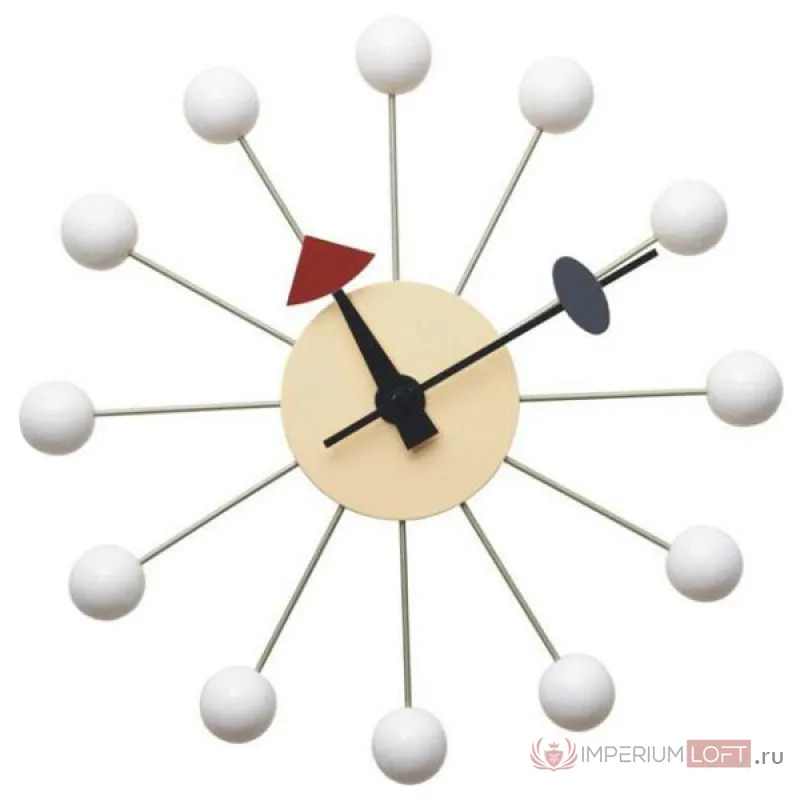 Часы George Nelson Ball Clock White от ImperiumLoft